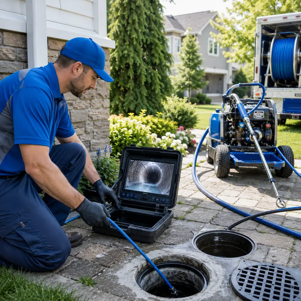 Outdoor drain cleaning professionals serving Claremont, MN
