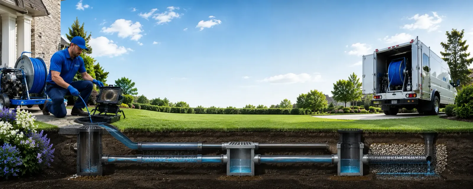 Outdoor drain cleaning information for Claremont, MN